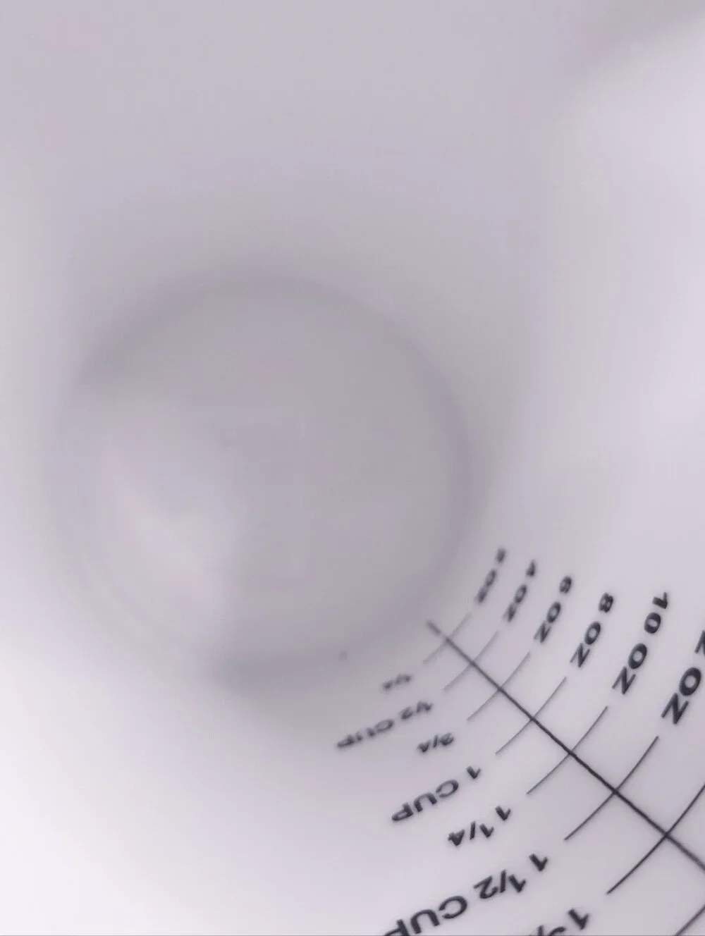 World Market White Ceramic Measure And Pour 2 Cup Pitcher